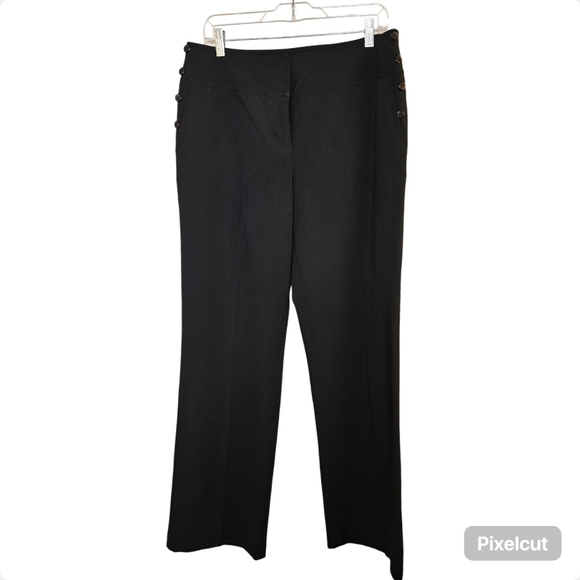 Arvida black business office formal tailored dress pants size 10 US - Picture 1 of 8